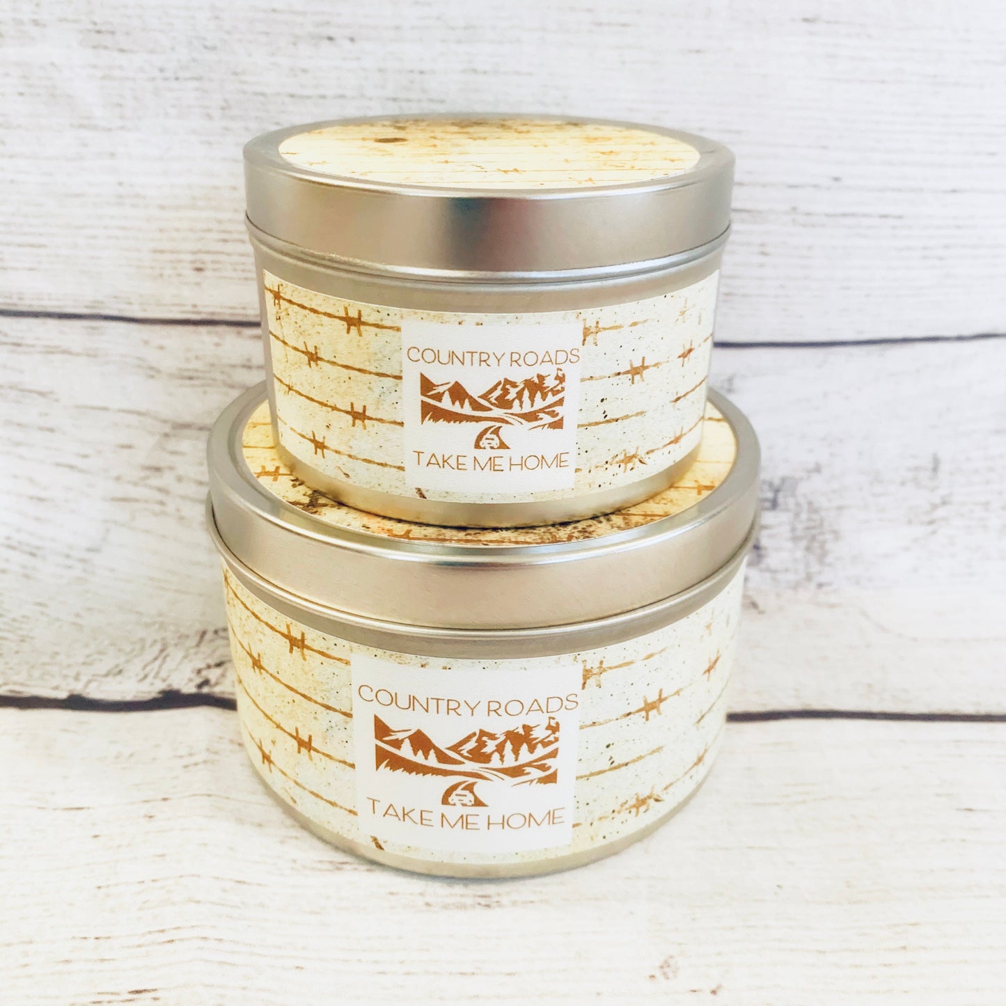 100% soy candle - Woodsy scent - Country roads