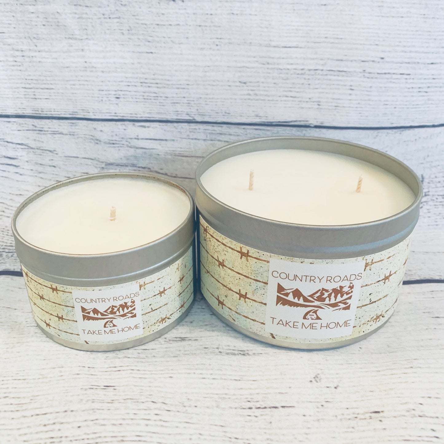 100% soy candle - Woodsy scent - Country roads