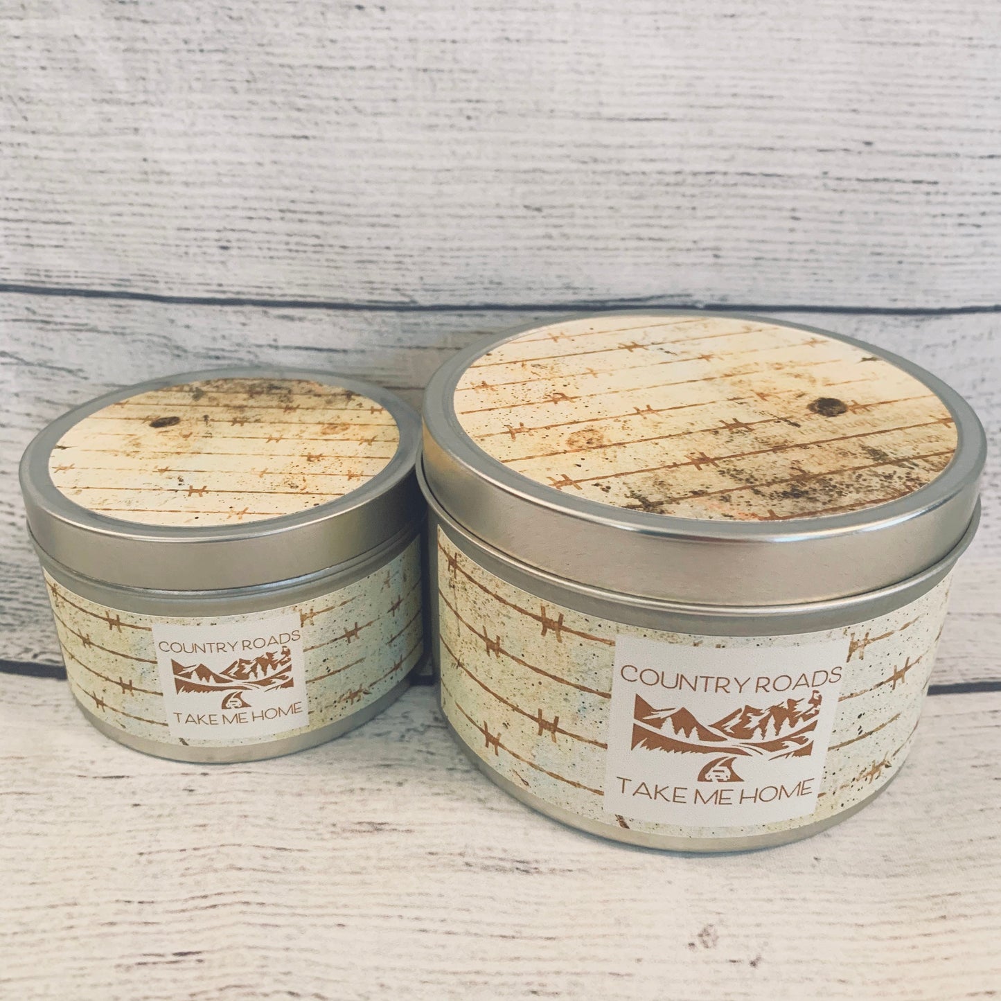 100% soy candle - Woodsy scent - Country roads