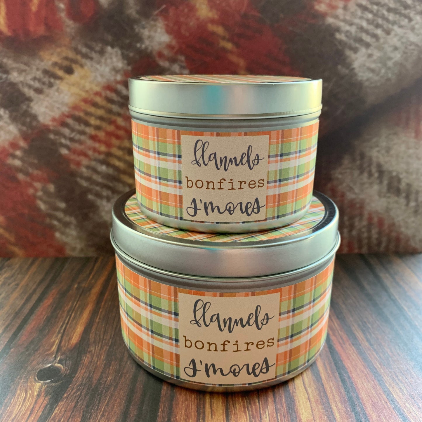 100% soy candle - Fall candles - Autumn Flannel