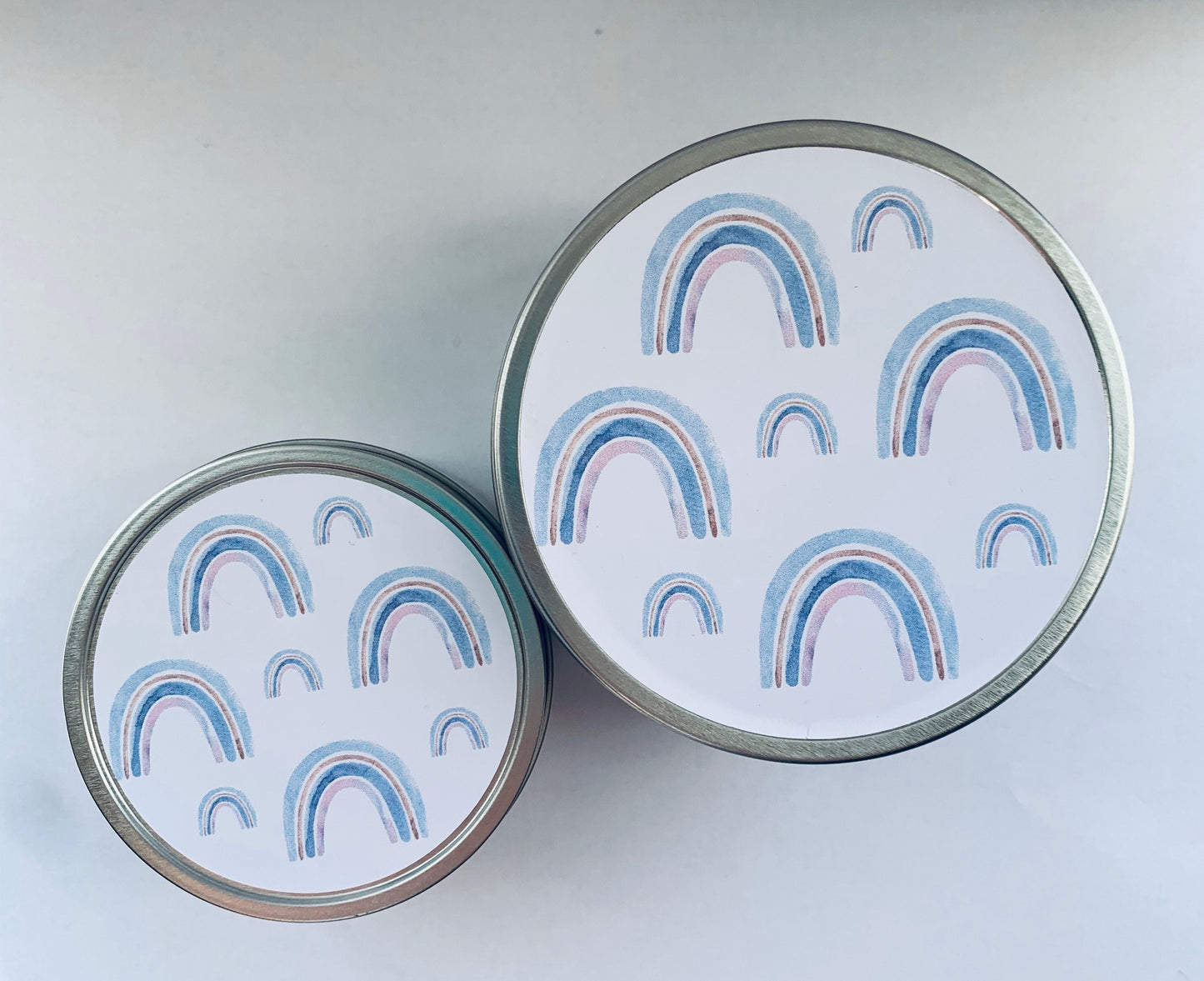 100% soy candle, tin candles