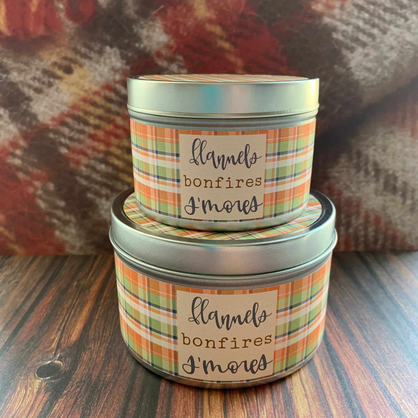 100% soy candle - Fall candles - Autumn Flannel